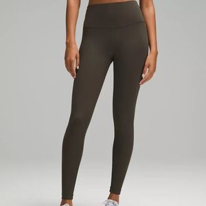 Lululemon Wunder Train Leggings Dark Olive